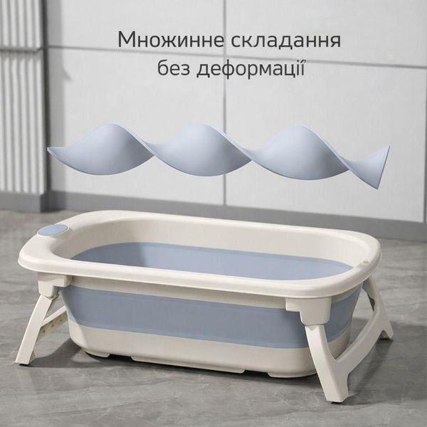 Ванночка складна для дітей Terrio з термометром Персикова 2914299297 фото