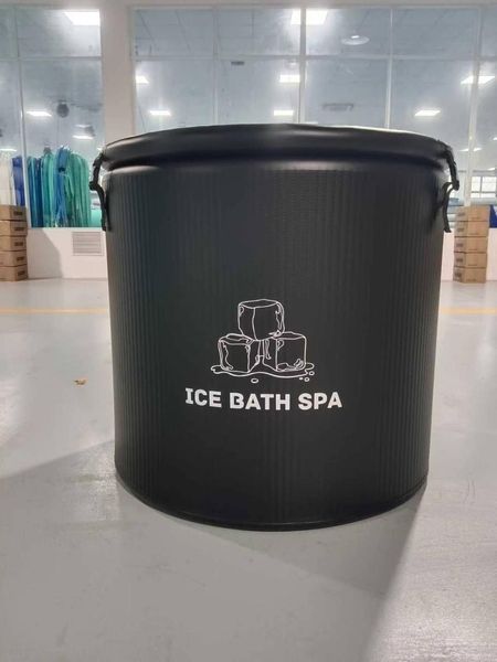 Кругла надувна крижана ванна Ice Bath Spa Premium, термована, для холодних ванн та відновлення 90х75 см 3042213982 фото